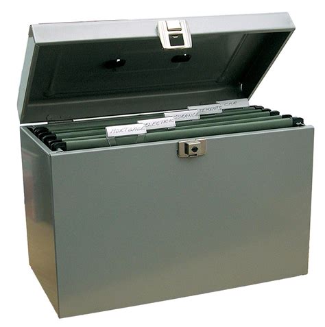 portable metal file folder box|metal document box with lock.